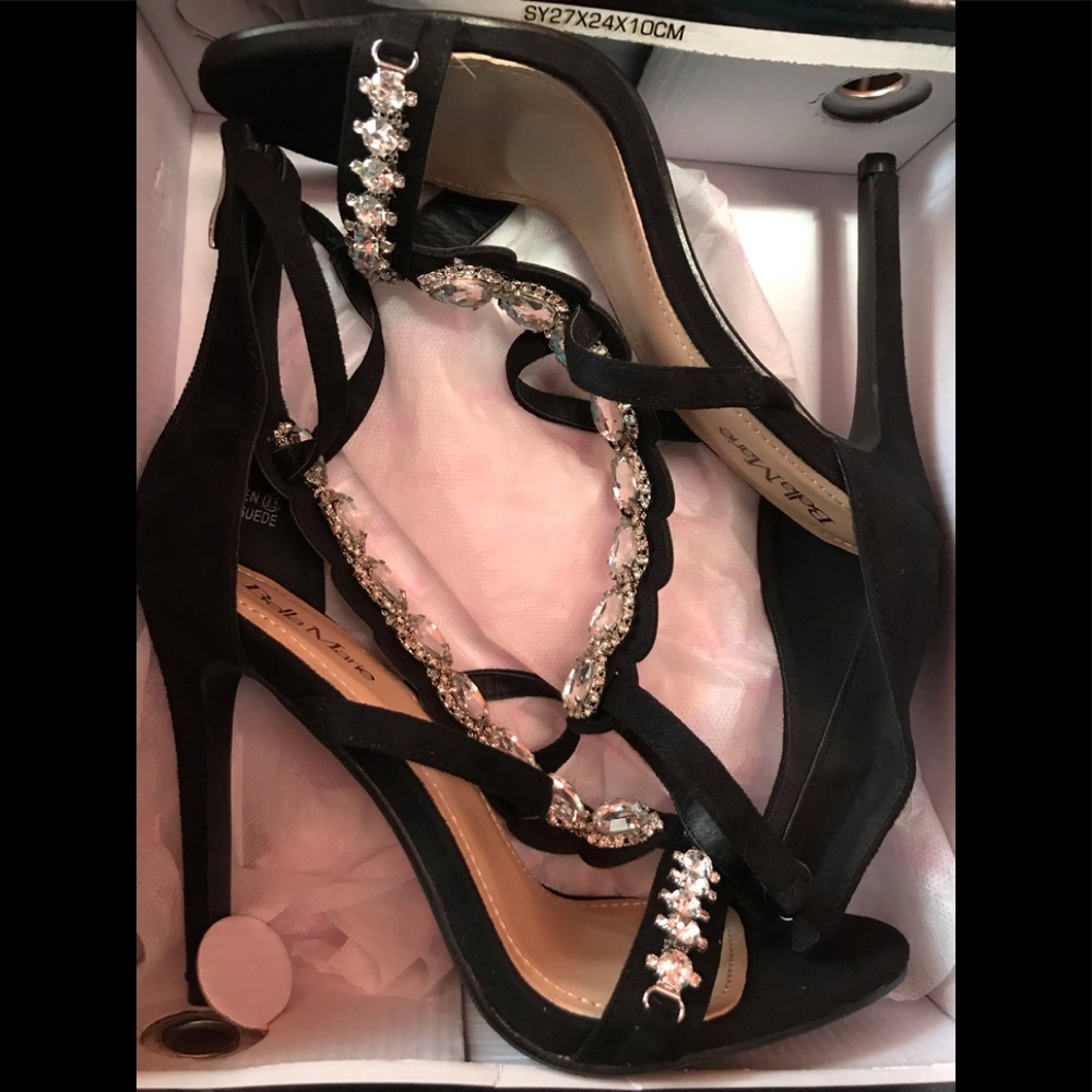 Rhinestone high heels